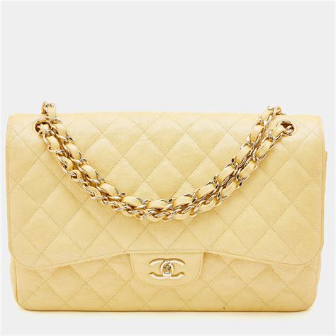 chanel bag yellow|classic flap bag chanel.